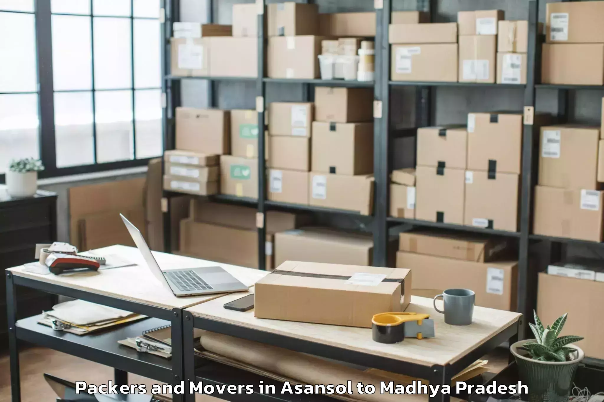 Trusted Asansol to Damoh Packers And Movers